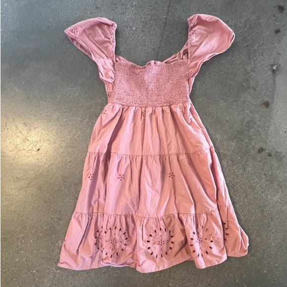 ZARA WOMEN’S OFF THE SHOULDER RUFFLE MINI DRESS, SIZE X-SMALL, PINK - Picture 5 of 9